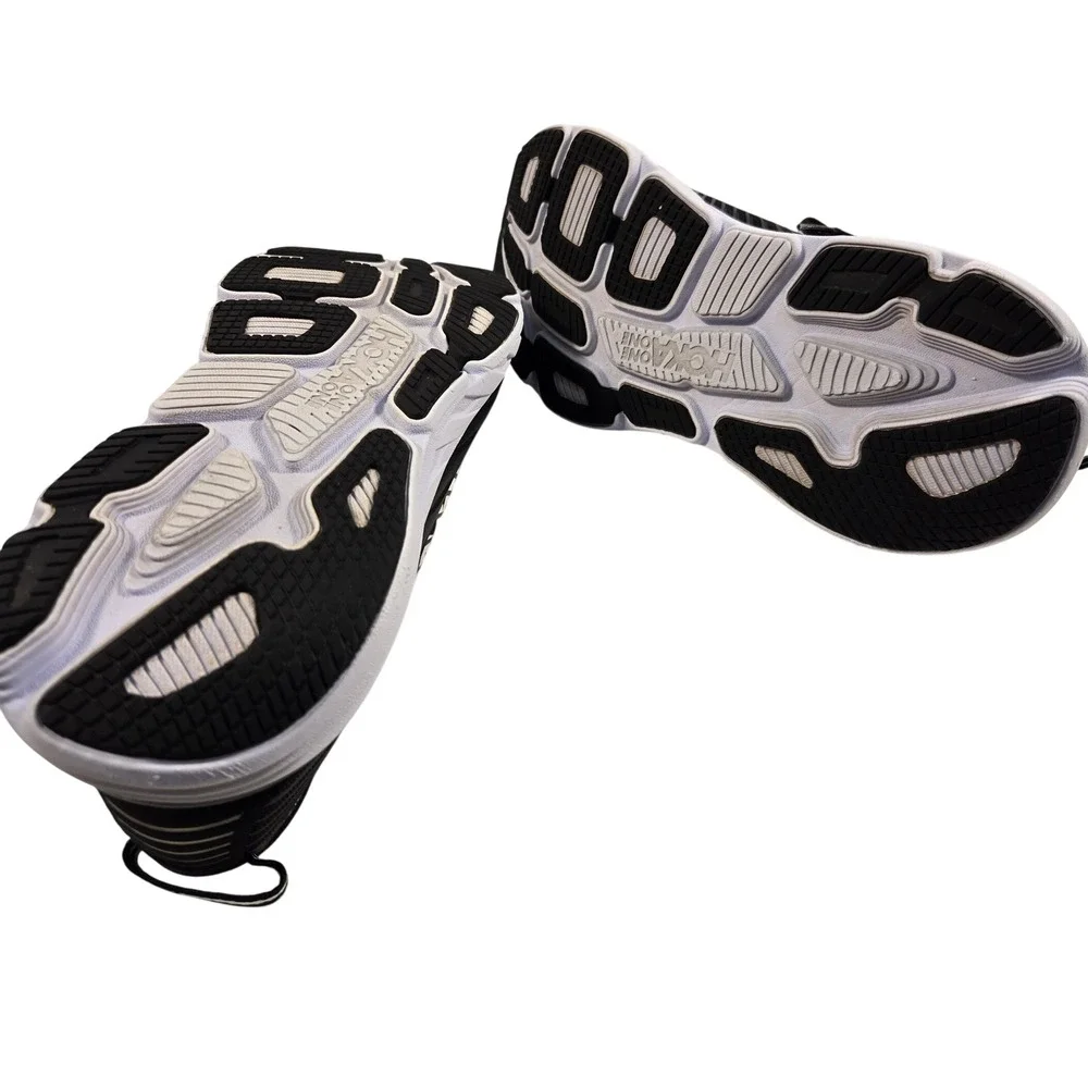 Hoka One One Bondi 7 Black White Running Shoes Womens 9 1110519 BBLC Sneaker - Picture 10 of 11